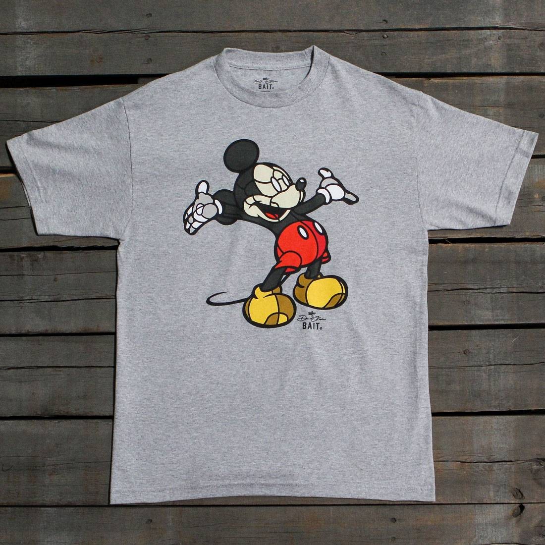 BAIT x David Flores Men Mickey Tee (gray / heather grey)