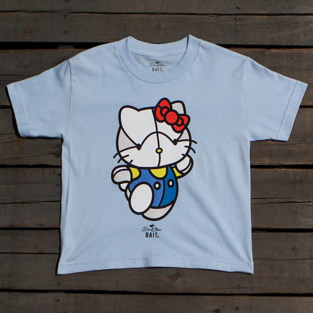 BAIT x David Flores Hello Kitty Youth Tee (blue / powder blue)