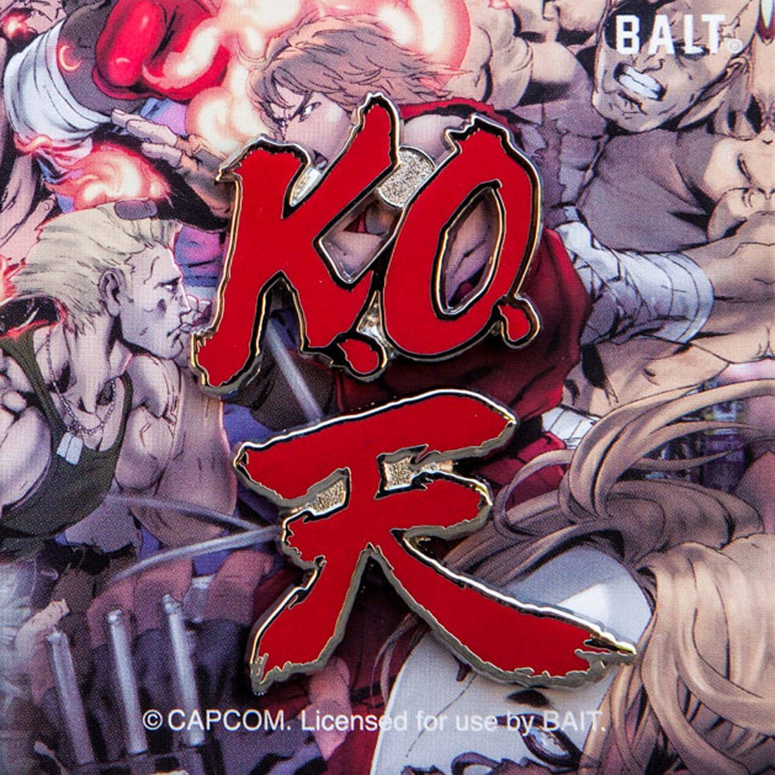 BAIT x Street Fighter K.O. Akuma Ten 2 Pins (red)