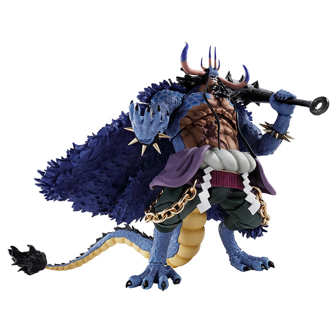 Bandai S.H.Figuarts One Piece Kaido King Of The Beasts Man Beast Form Figure (blue)