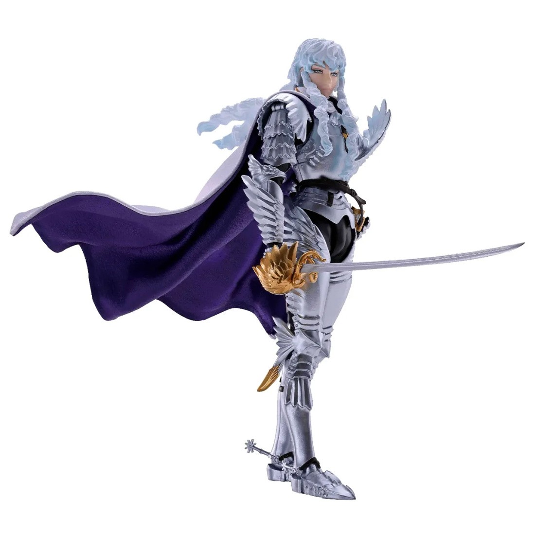 Bandai S.H.Figuarts Berserk Griffith Hawk Of Light Figure (silver)
