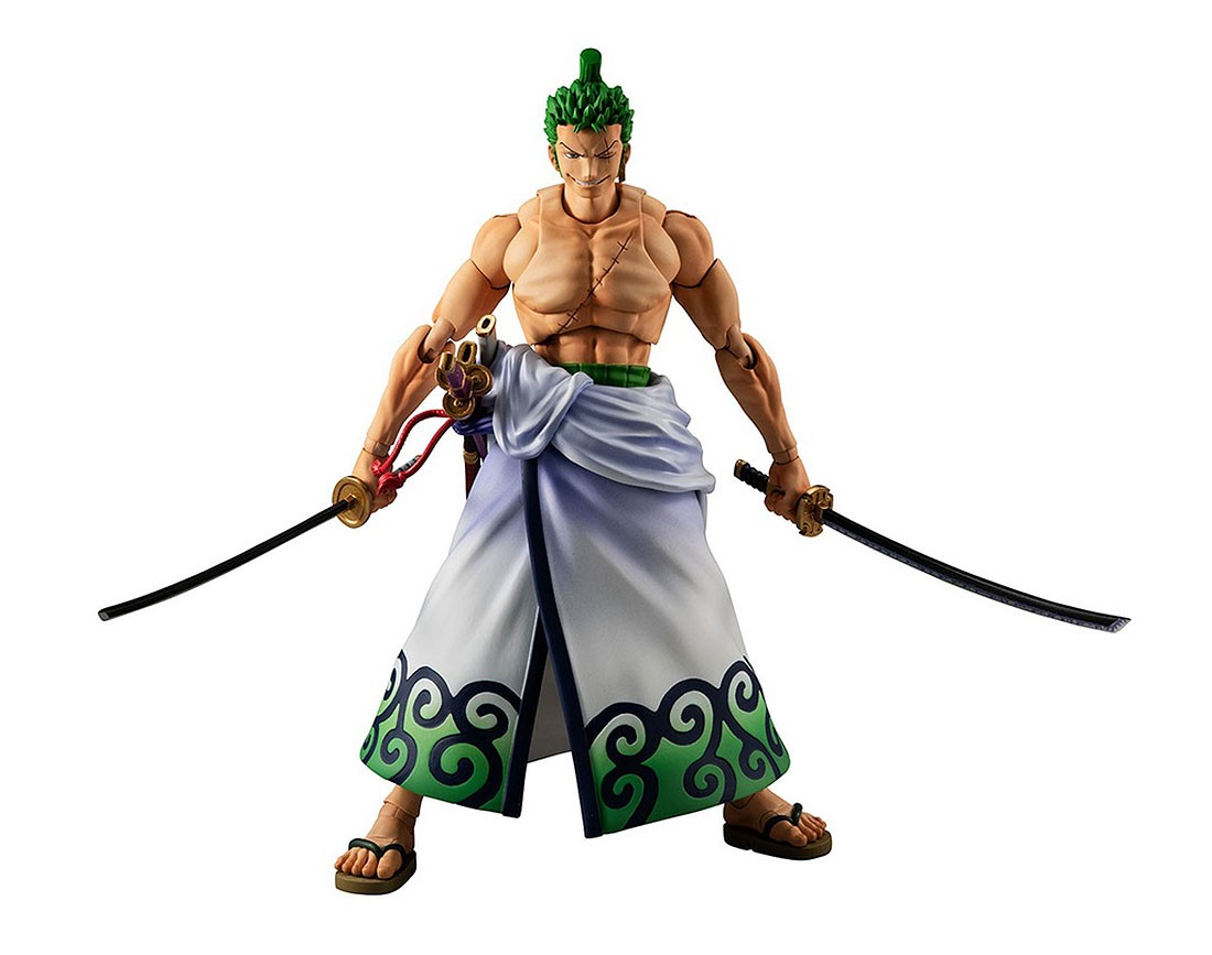 Megahouse Variable Action Heroes One Piece Zoro Juro Figure (green)