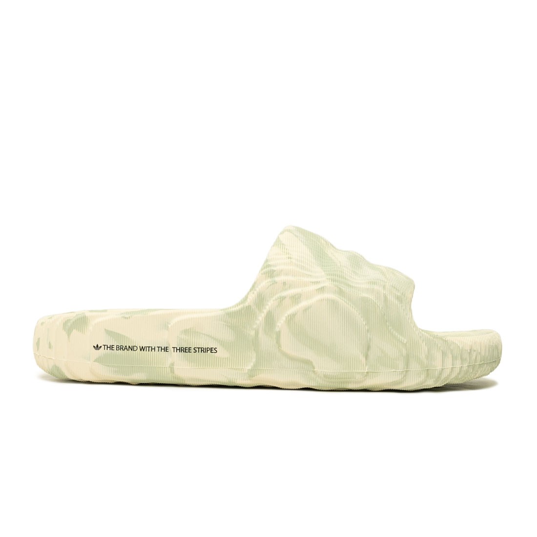 Adidas Men Adilette 22 (white / cream white / linen green / core black)