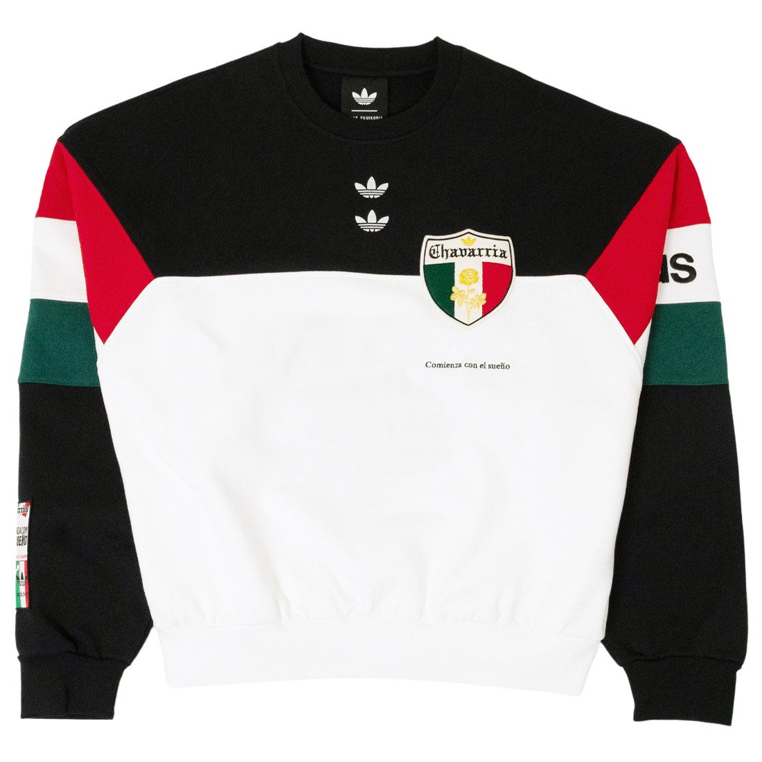 Adidas x Willy Chavarria Men Fleece Crewneck Sweatshirt (black / white)