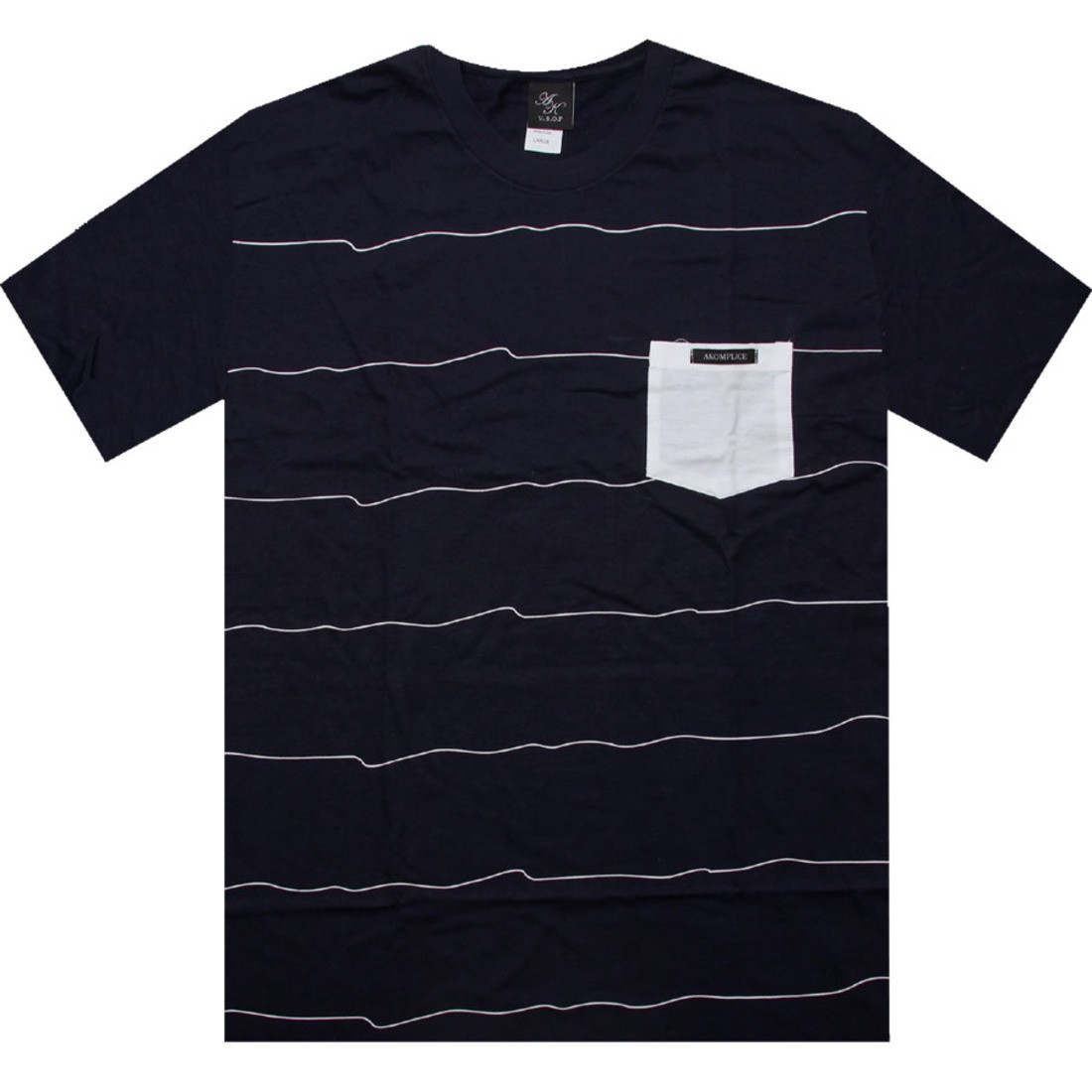 Akomplice Hand Made Tee (navy / white)