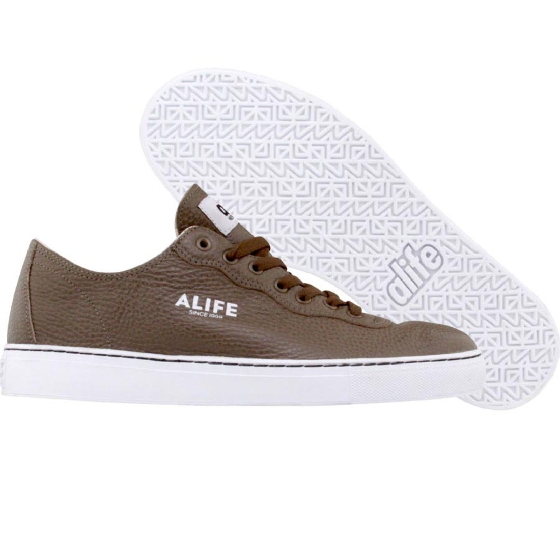 ALIFE Everybody Mono Low - Tumbled Leather (olive)