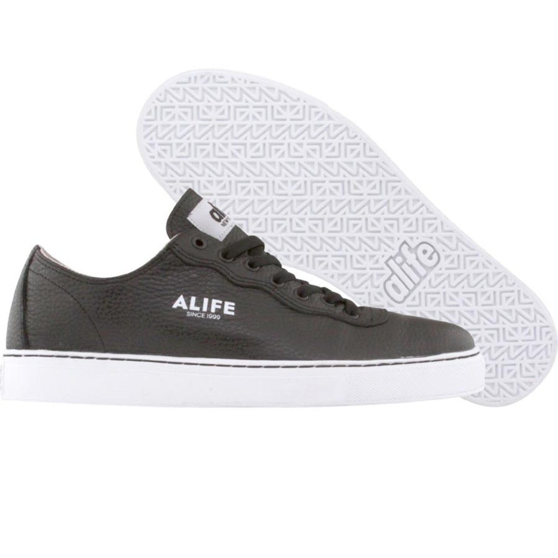 ALIFE Everybody Mono Low - Tumbled Leather (black)