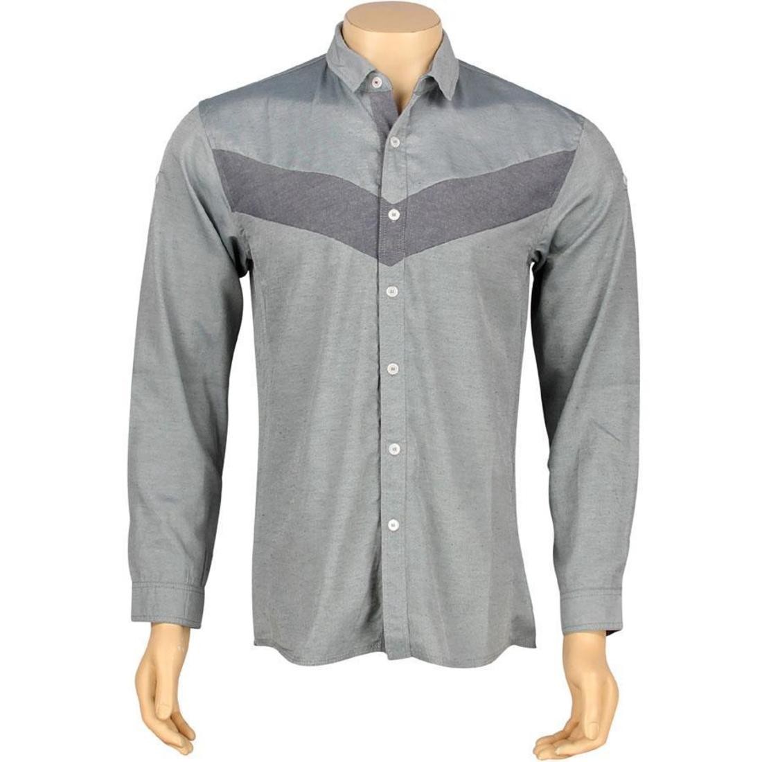 ARSNL Taft Woven Long Sleeve Shirt (light blue chambray)