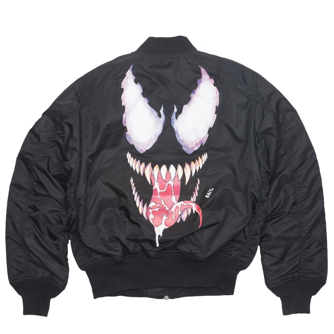BAIT x Marvel x Alpha Industries Men MA1 Venom Reversible Jacket (black)