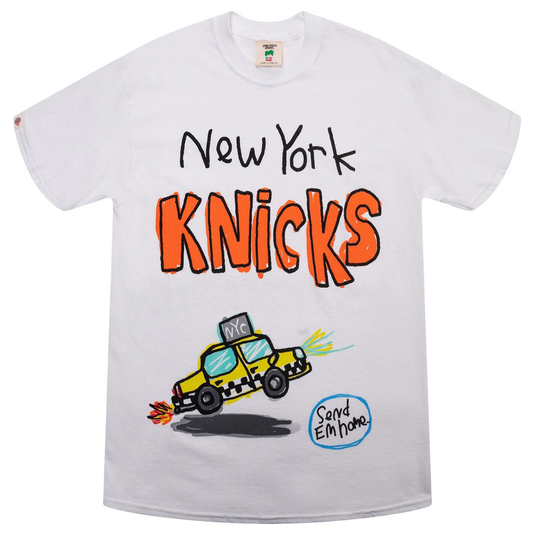 After School Special x NBA Men Knicks Doodle Tee (white)