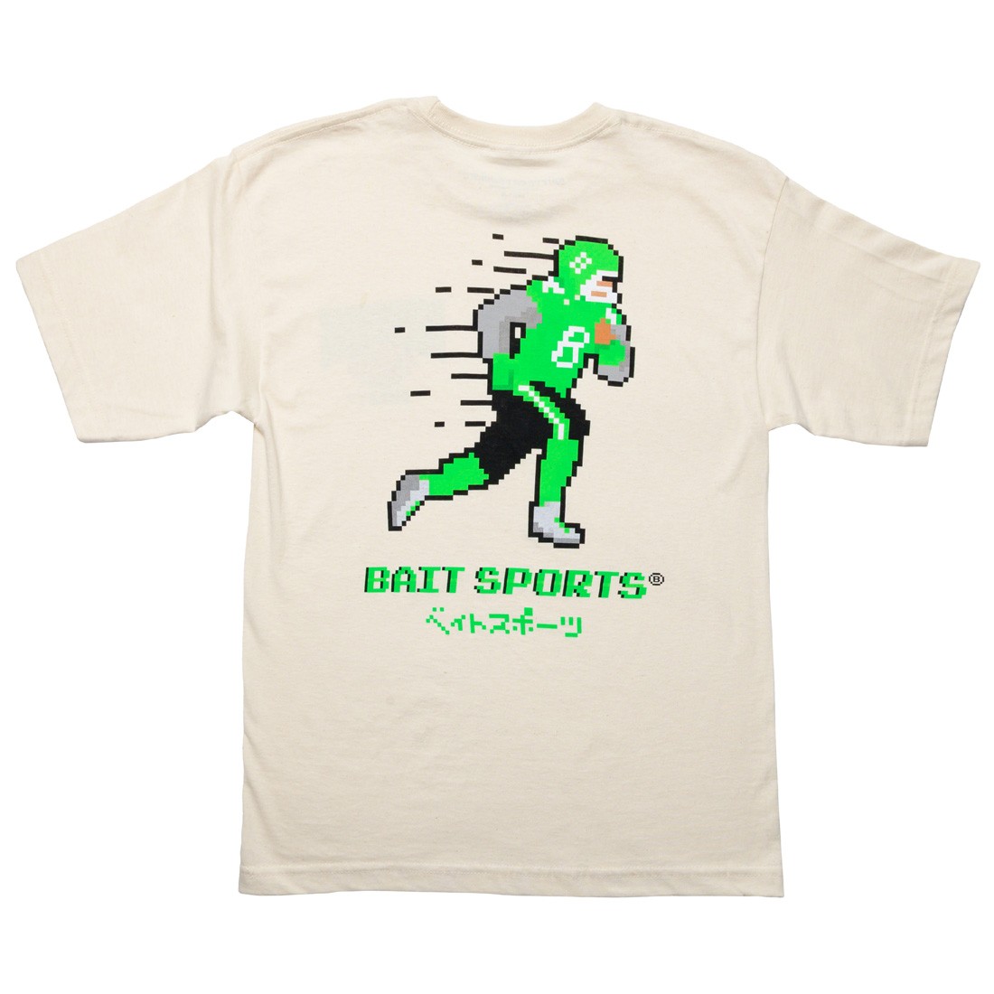 BAIT Men 8 Bit Football Tee (white / natural)