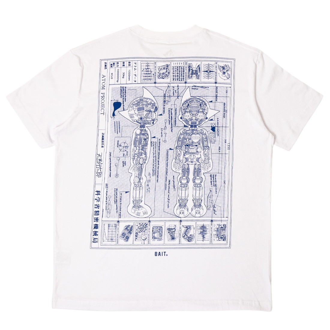 BAIT x Astro Boy Men Fall Blueprint Tee (white)