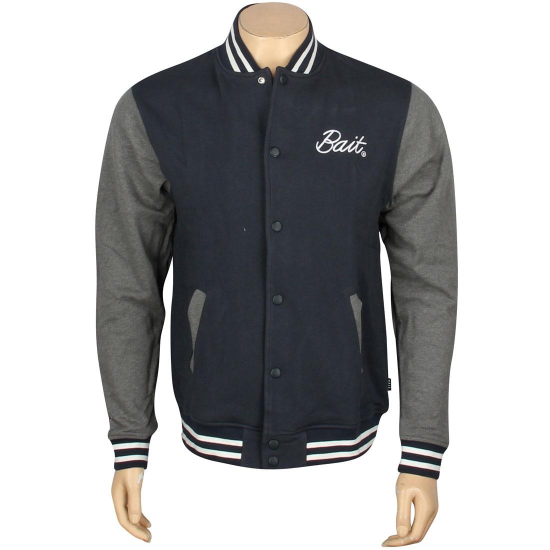 BAIT Basics Baseball Jacket (navy / grey)