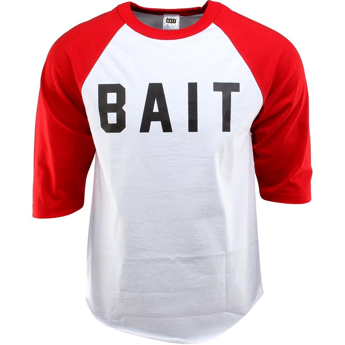 BAIT Logo Raglan Tee (white / red / black)