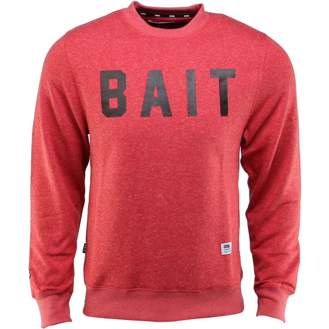 BAIT Invisible Pockets Fitted Crewneck (red)