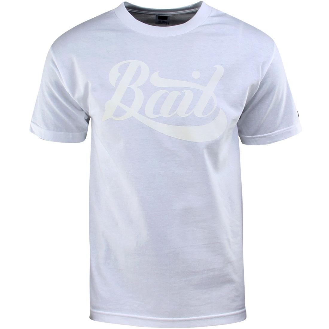 BAIT Script Logo Tee (white / white)
