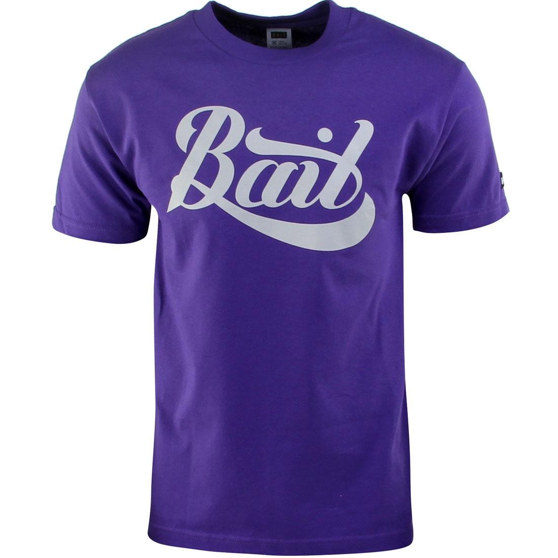 BAIT Script Logo Tee (purple / gray)