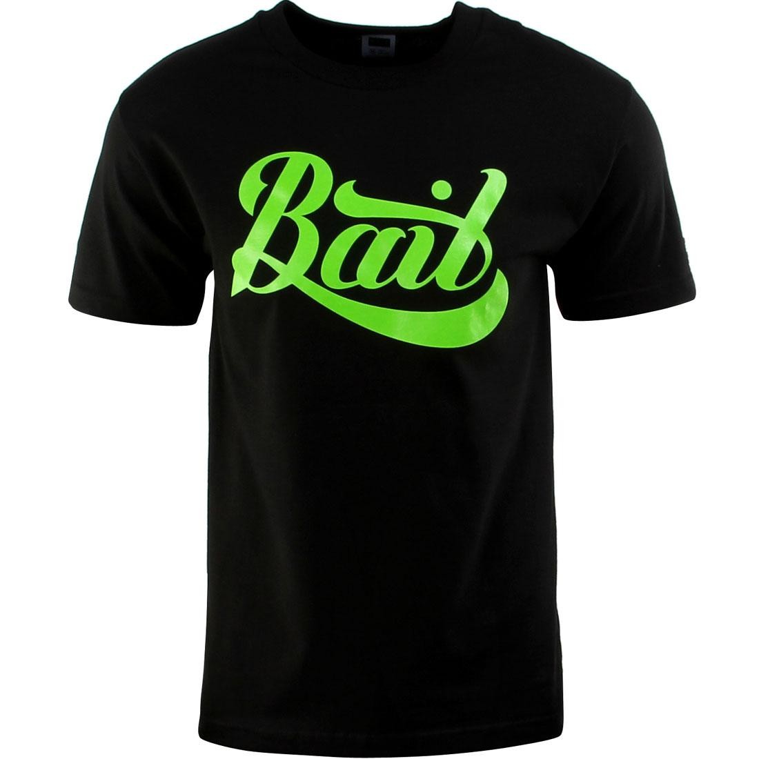 BAIT Script Logo Tee (black / green)
