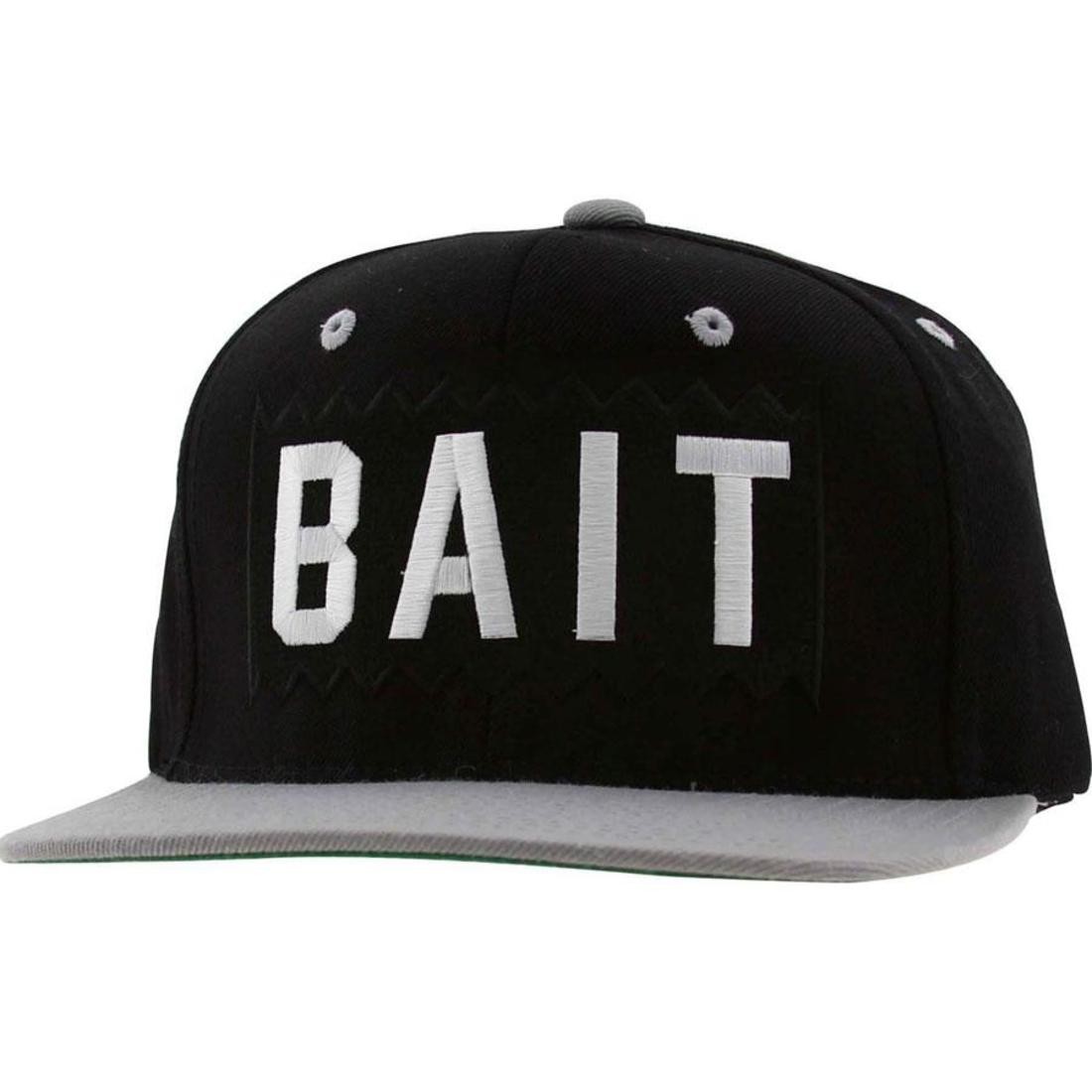BAIT Box Logo Snapback Cap (black / silver / white)
