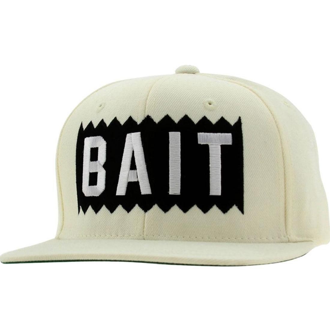 BAIT Box Logo Snapback Cap (natural / white)