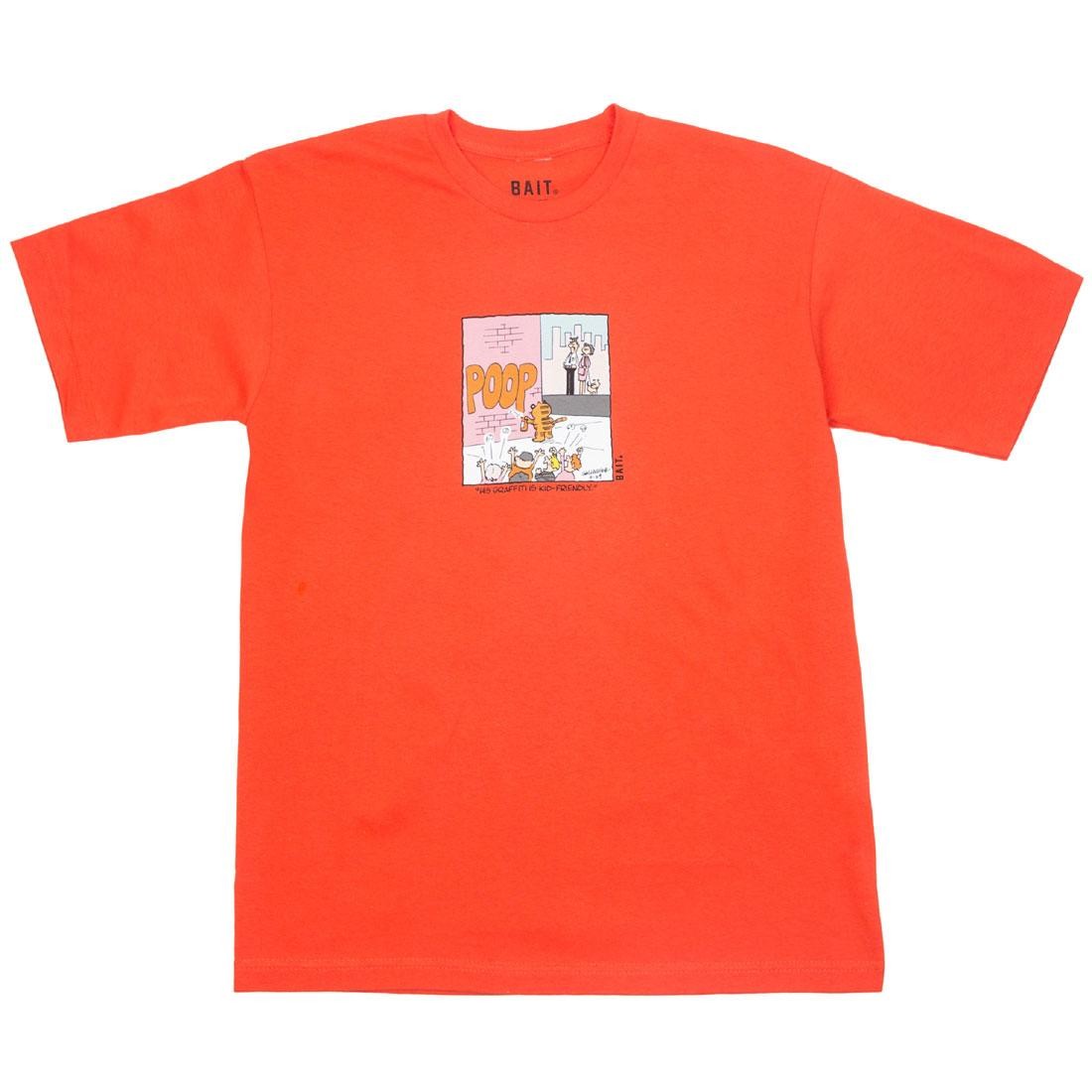 BAIT x Heathcliff Men His Grafiti Is Kid Friendly Tee (orange)