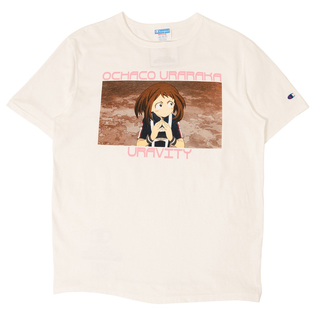 BAIT x Champion x My Hero Acadamia Men Ochaco Tee (white)