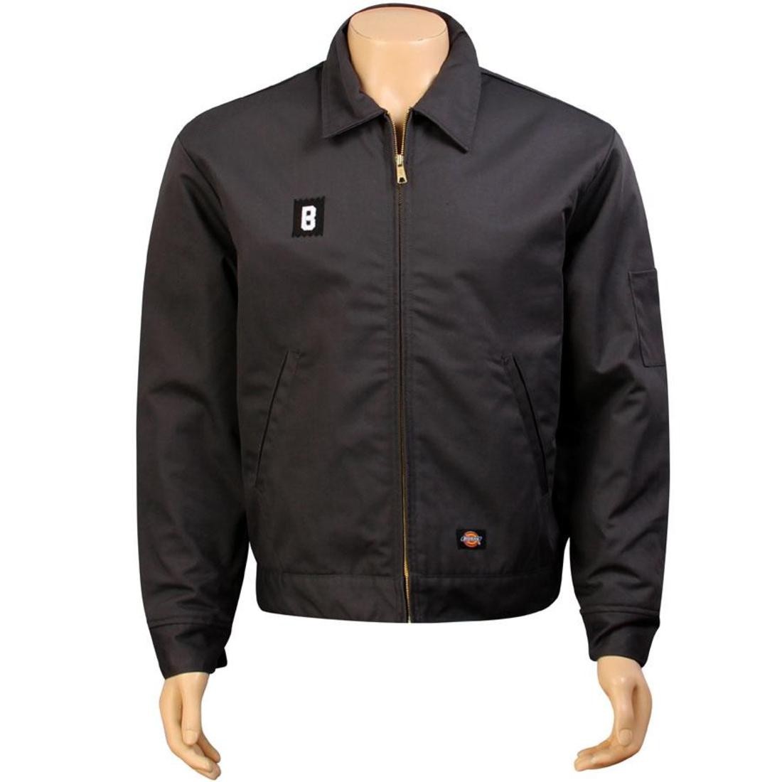 BAIT B Logo Eisenhower Jacket - Dickies (dark grey / white)