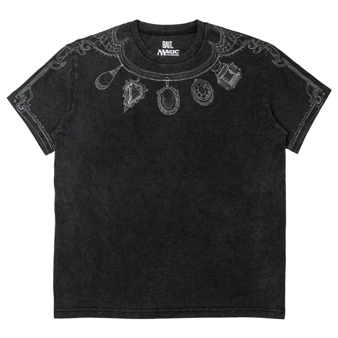 BAIT x Magic The Gathering x Evyn Fong Men Moxes Necklace Tee BW (black / white)