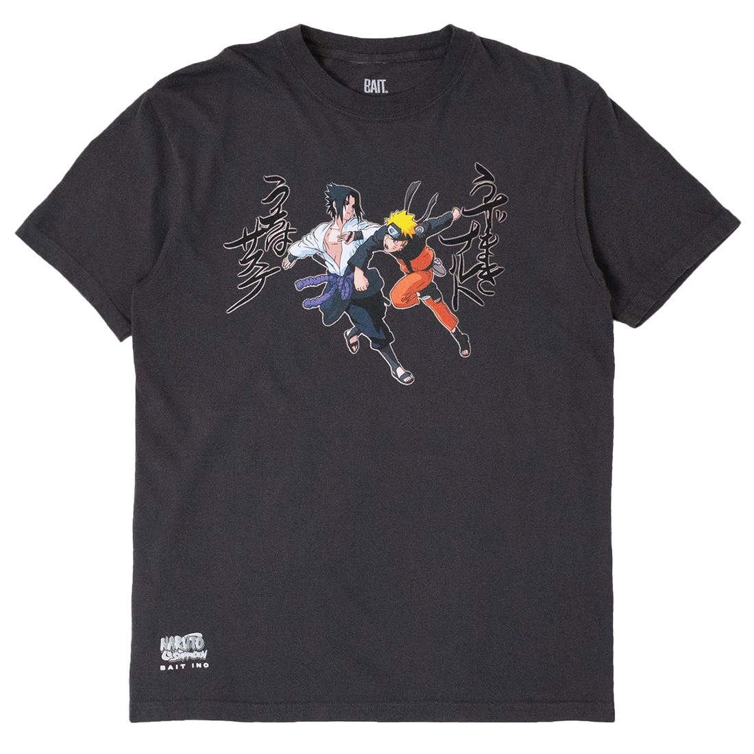 BAIT x Naruto Men Sasuke x Naruto Tee (black / washed)