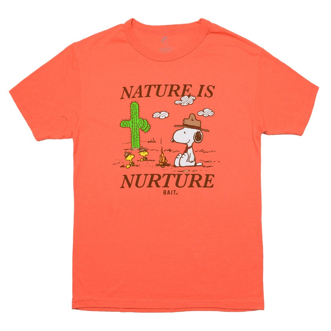 BAIT x Snoopy x Upcycle Men Nature Is Nurture Tee (pink / coral)