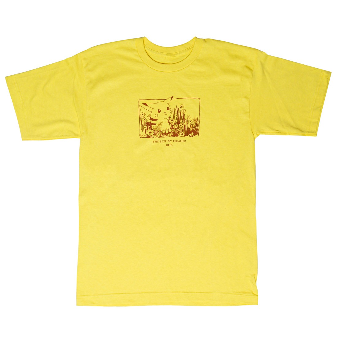 BAIT x Pokemon Sepia Men Life Of Pikachu Tee (yellow)
