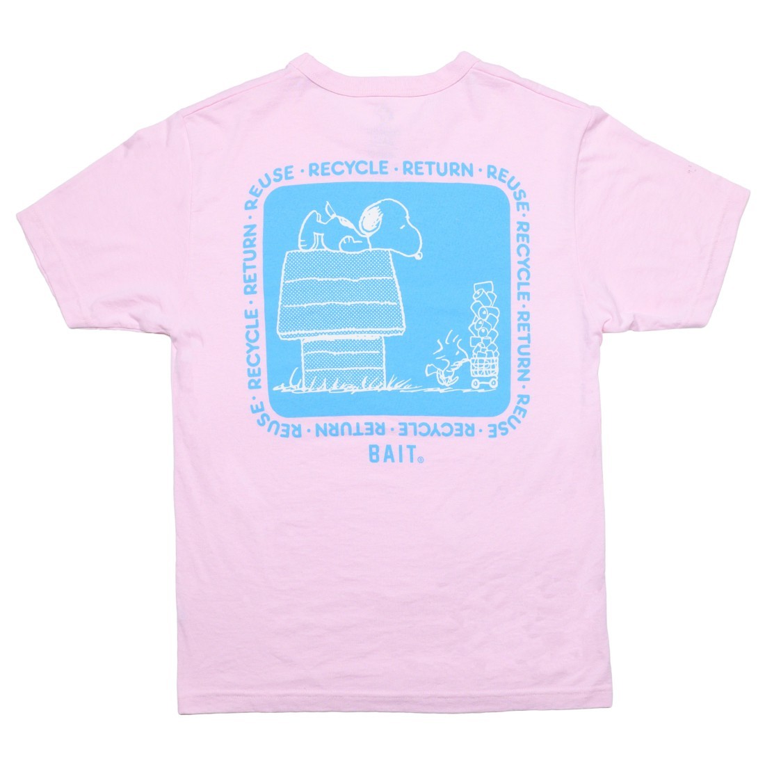 BAIT x Snoopy x Upcycle Men Recycle Tee (pink / powder pink)