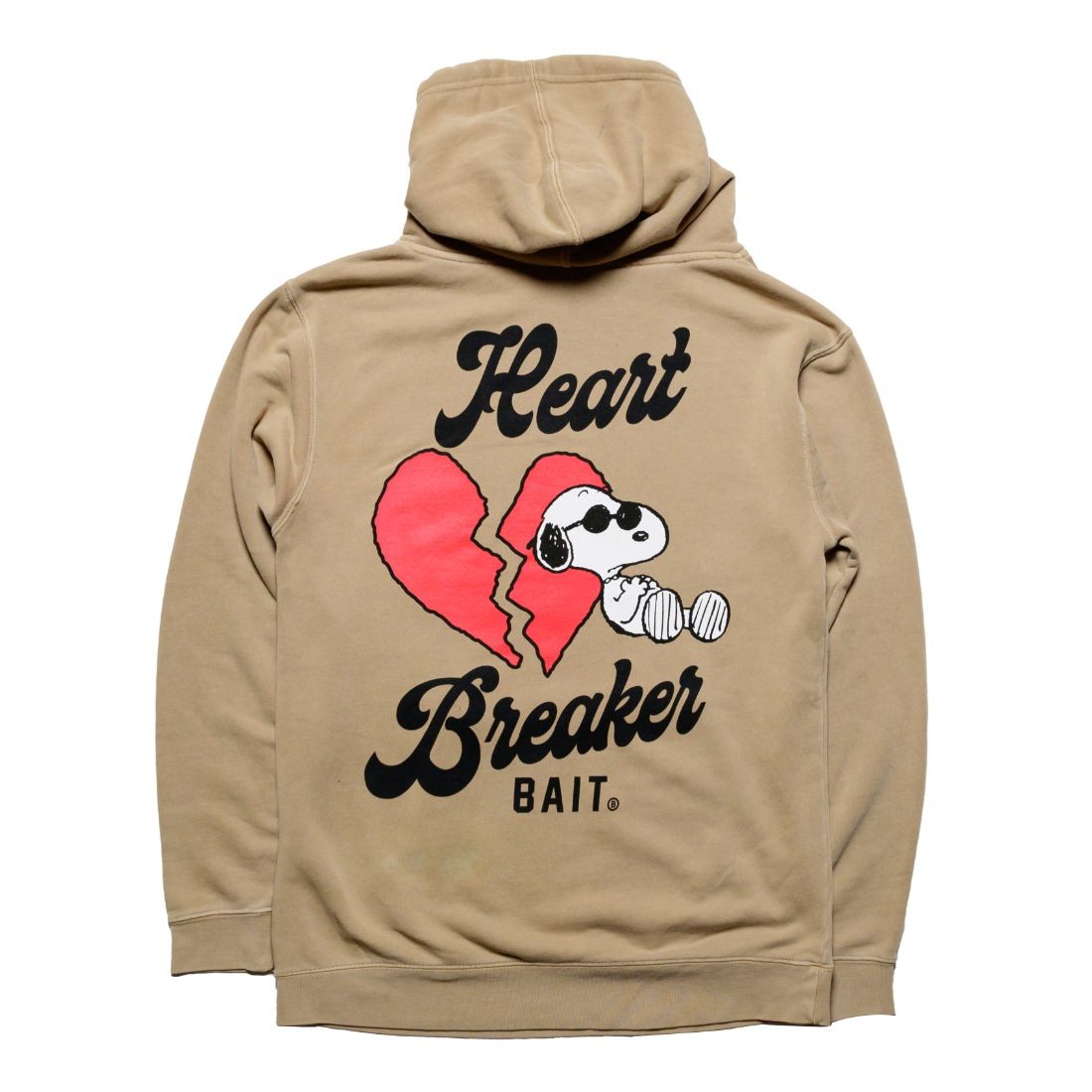 BAIT x Snoopy Men Heart Breaker Hoody brown sand
