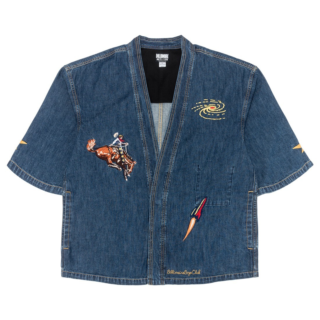 Billionaire Boys Club Men Space Rider Kimono Shirt (blue / denim)
