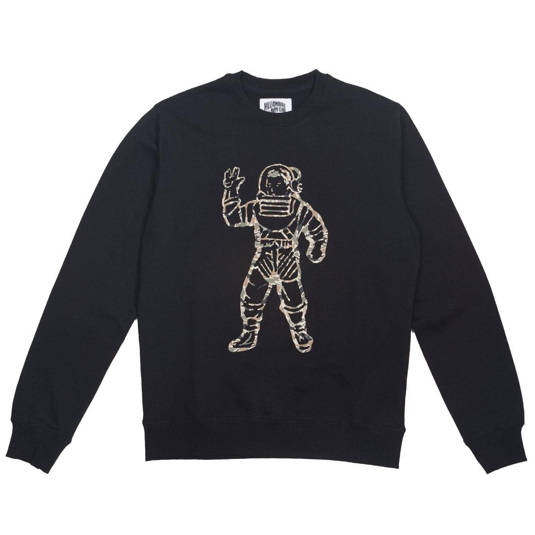 Billionaire Boys Club Men Camo Astronaut Crew Sweater (black)