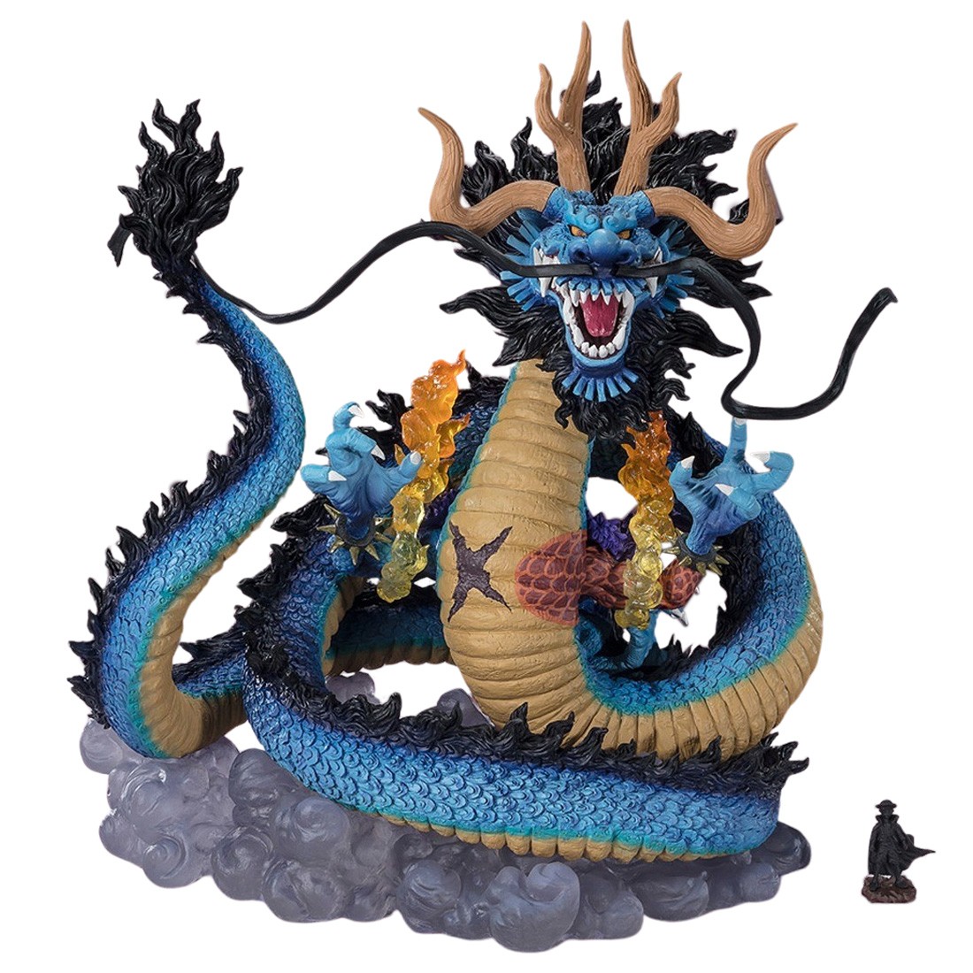 Bandai Figuarts Zero One Piece Extra Battle Kaido King Of The Beasts Twin Dragons Figure (blue)