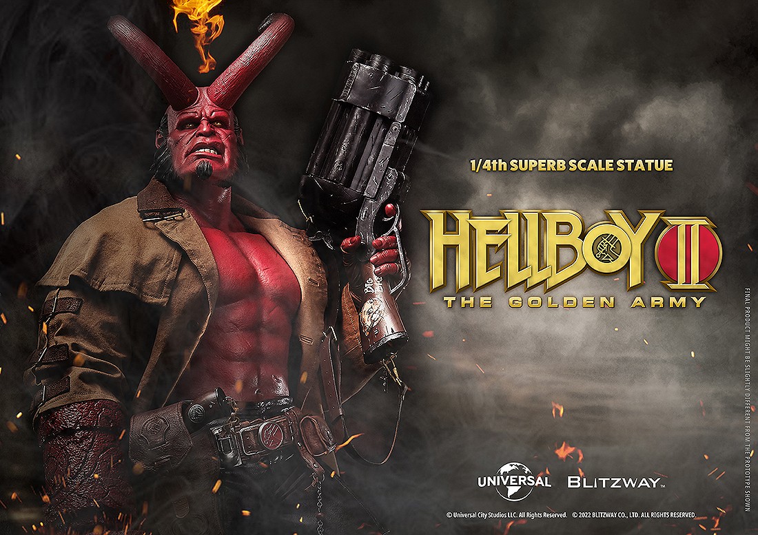 Blitzway Hellboy II The Golden Army Hellboy 1/4 Superb Scale Statue (red)