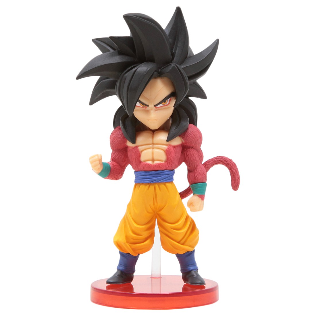Banpresto Dragon Ball GT World Collectable Figure Vol 1 - 004 Super Saiyan 4 Son Goku Figure (red)