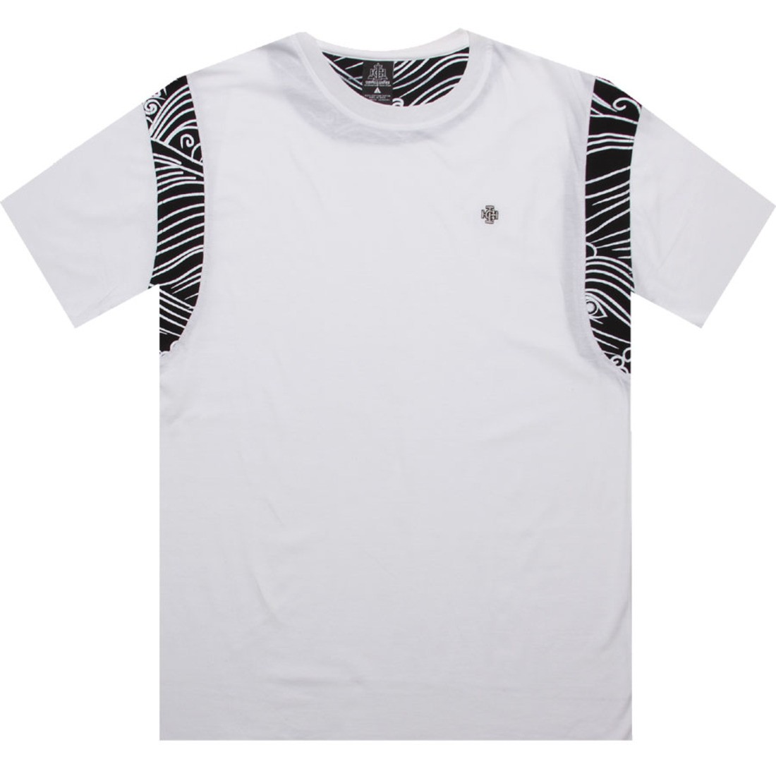 Crooks and Castles Stripe Waves Tee (white)