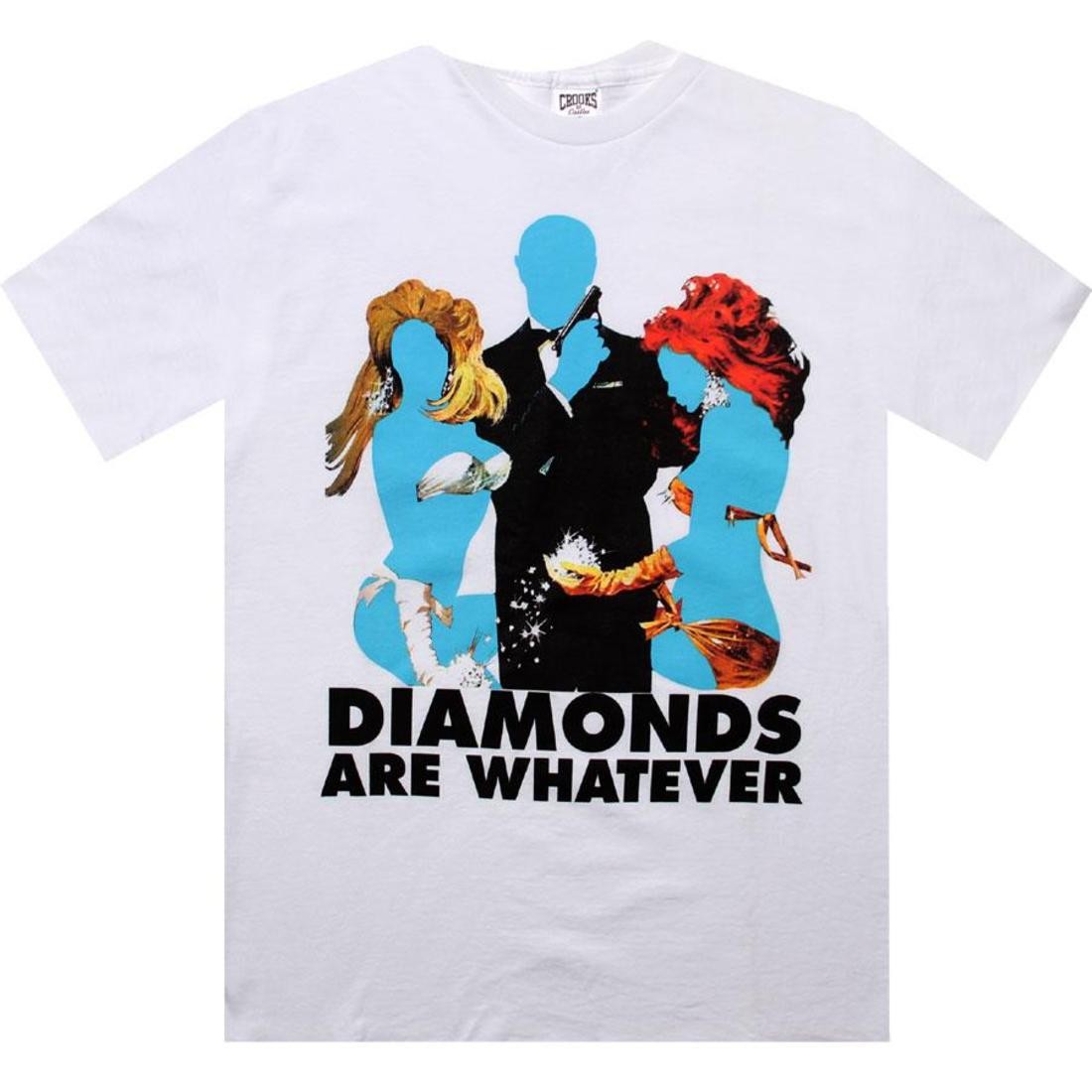 Crooks and Castles Diamonds Are Whatever Tee (white)