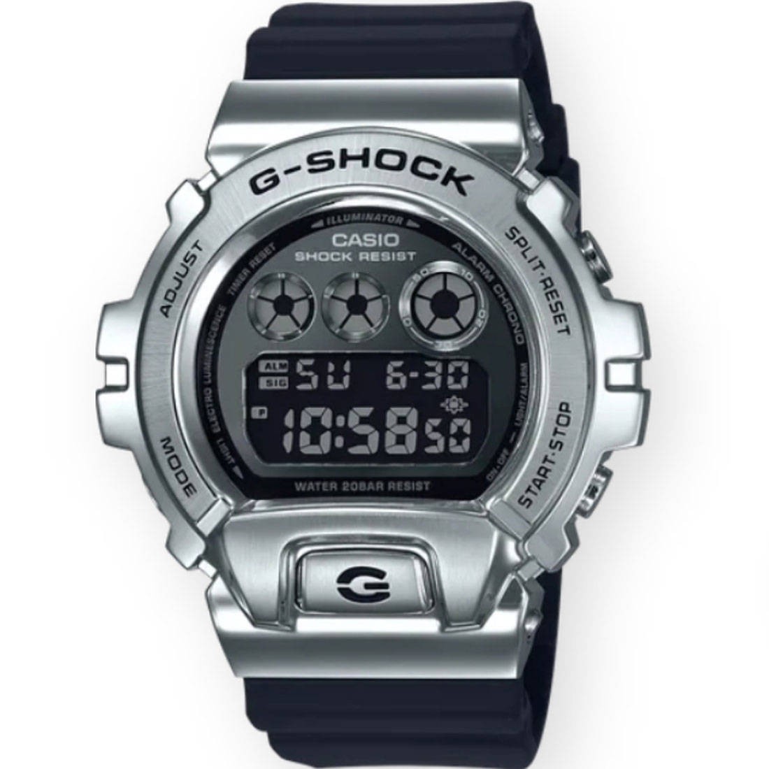 G-Shock Watches GM6900-1 Watch (black / silver)