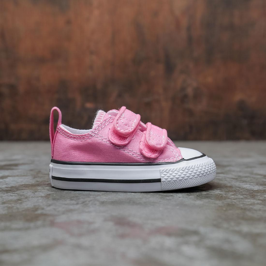 Converse Little Kids Chuck Taylor All Star Hook And Loop Ox (pink)