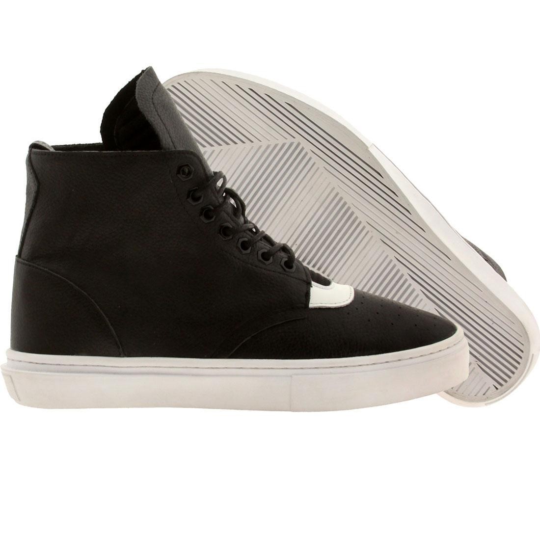 Clear Weather Men The One-Thirty Mid Top (black / white leather)