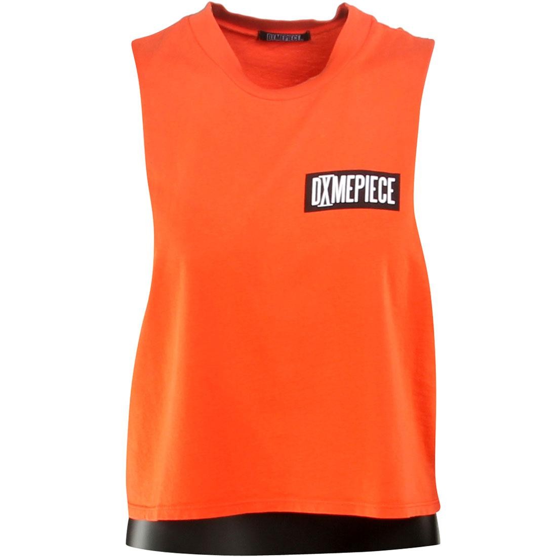 Dimepiece Women Bar Logo Muscle Crop Top (orange / flame orange)