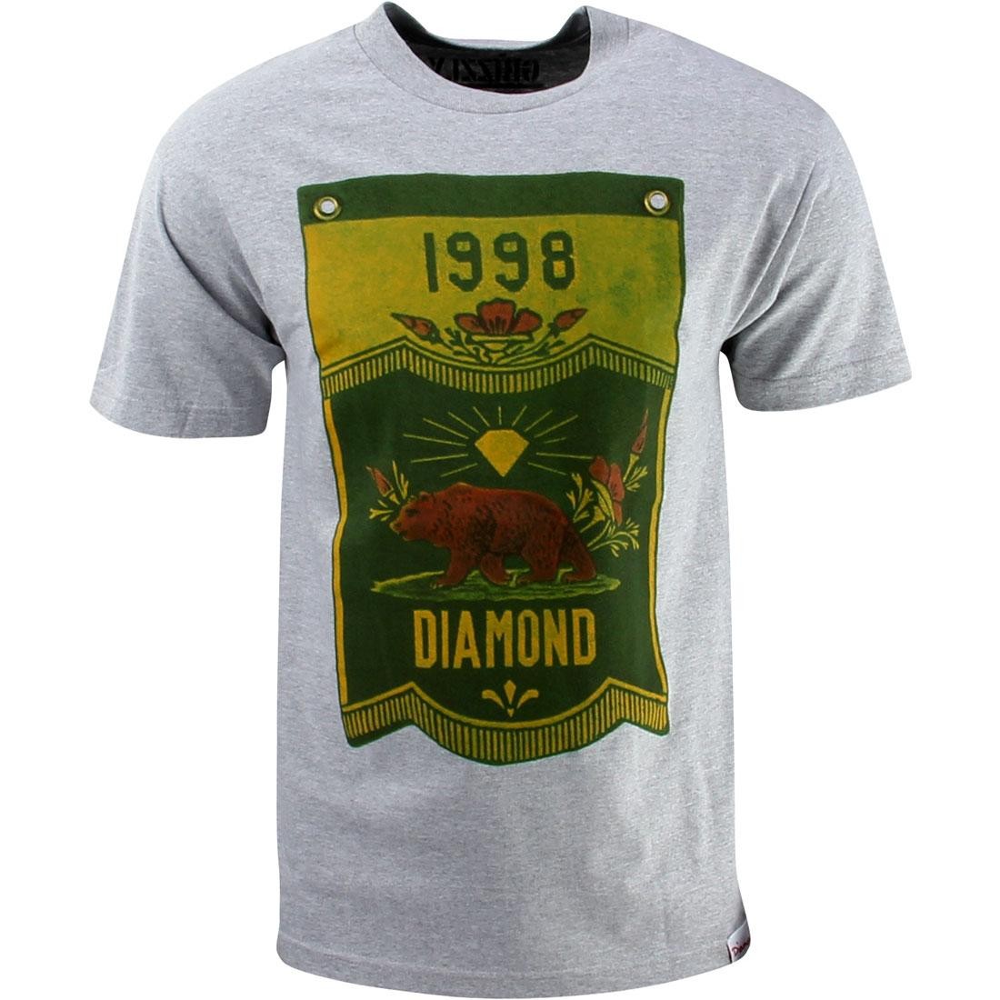Diamond Supply Co Diamond Banner x Grizzly Tee (gray / heather)