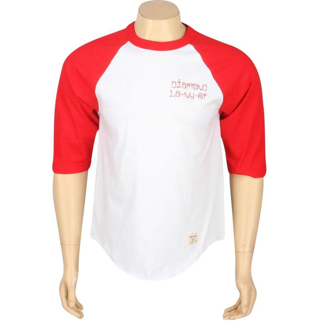 Diamond Supply Co Diamond Cities Raglan Tee (red / white)