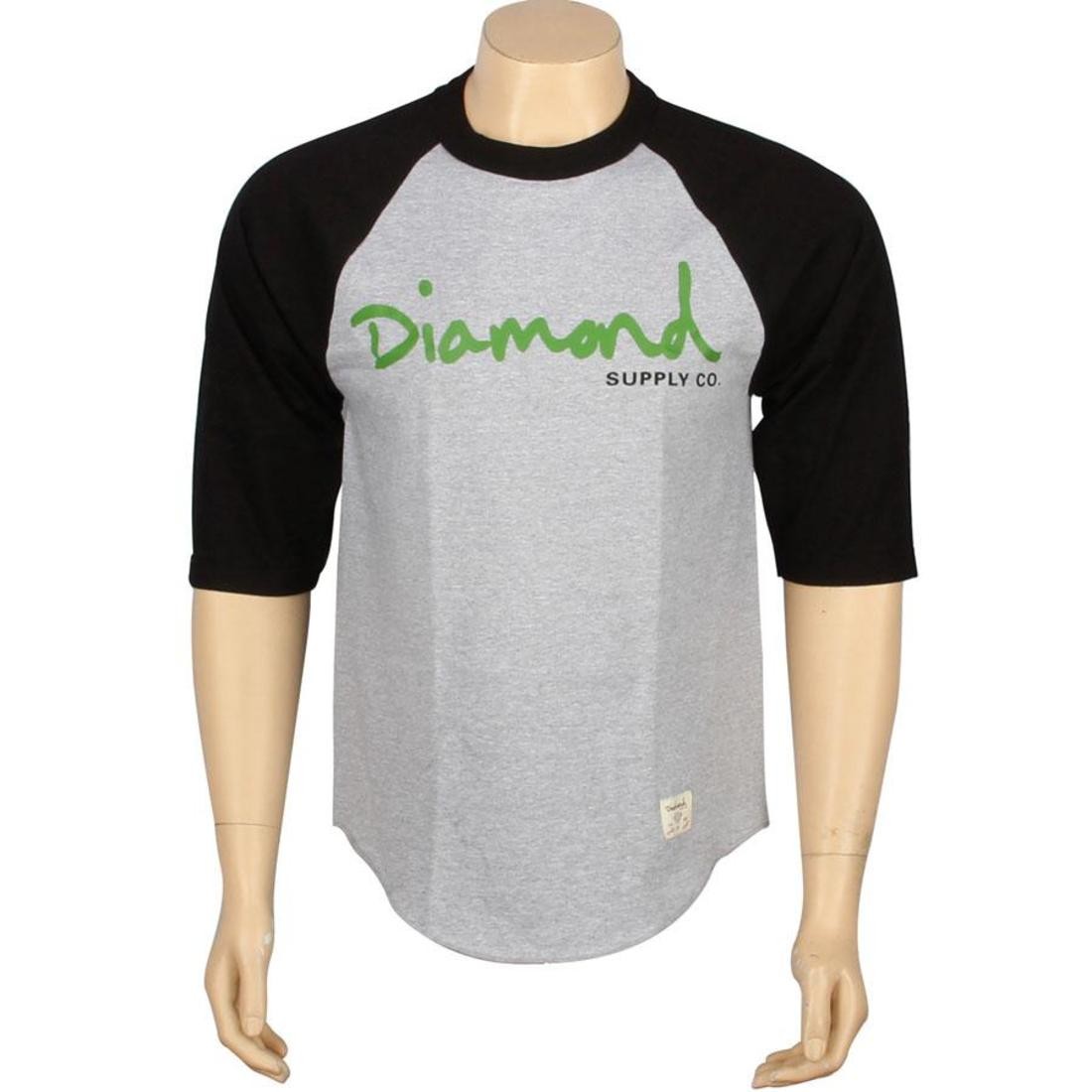 Diamond Supply Co OG Script Raglan (black / heather)