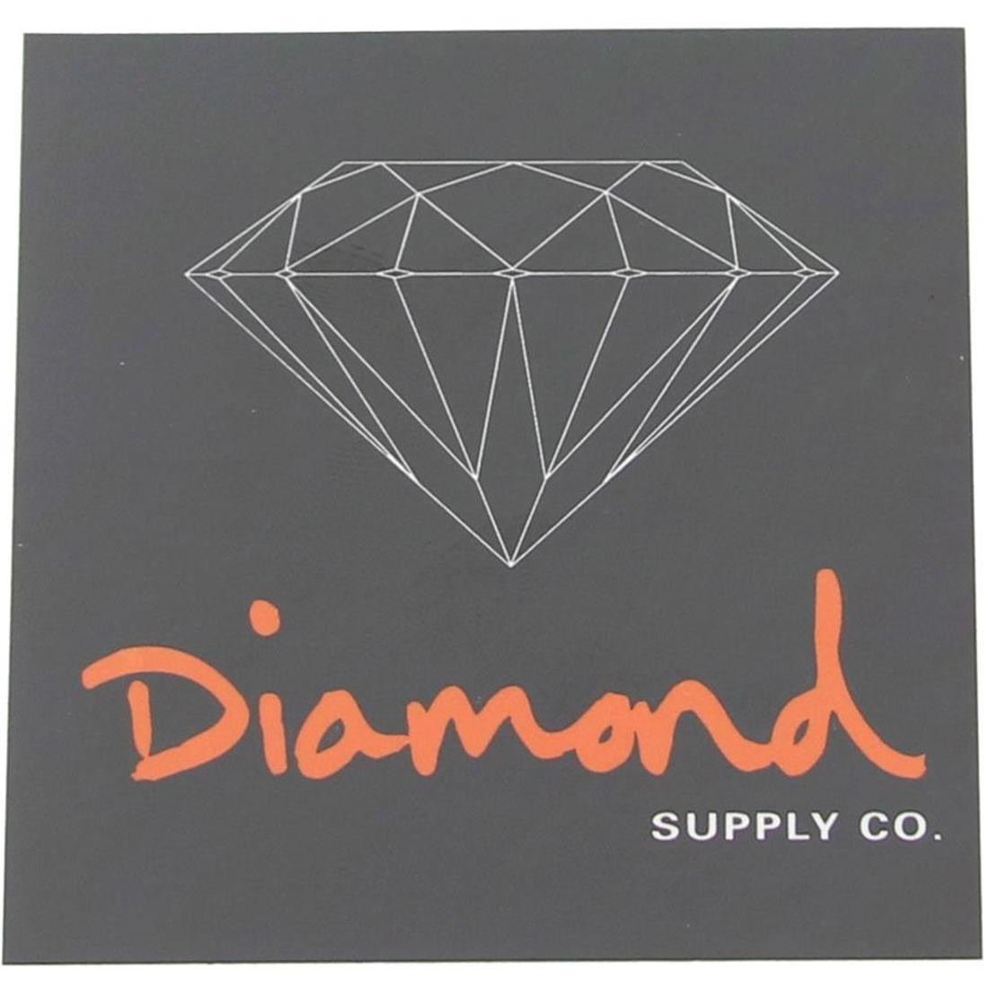 Diamond Supply Co O.G. Sign Sticker (black / orange)
