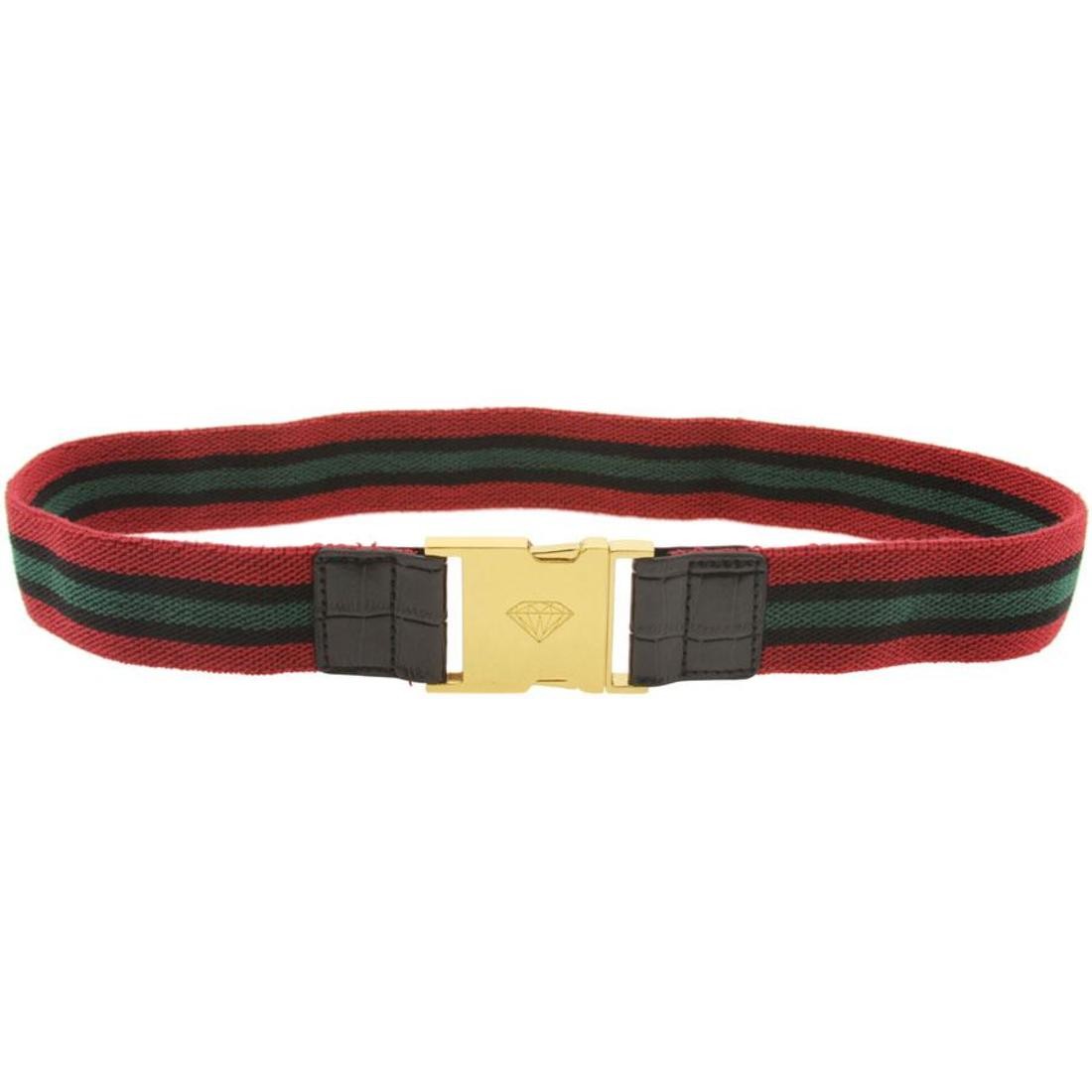 Diamond Supply Co Terry Belt (black / green / red)