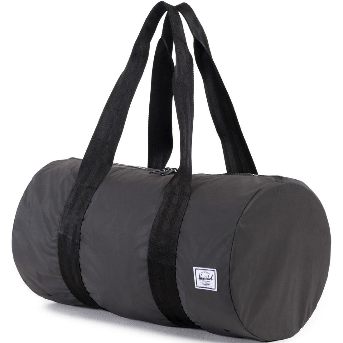 Herschel Supply Co Packable Duffel Bag (black / reflective)